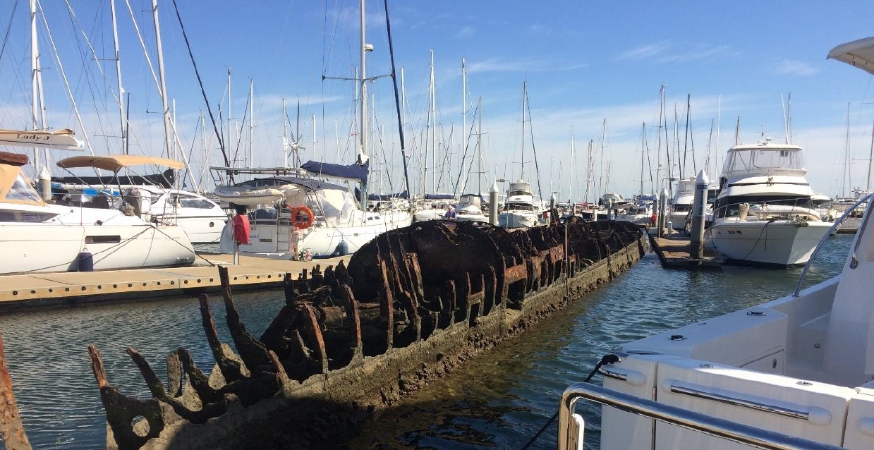 The WWI era submarine that is now a feature of the Sandringham marina